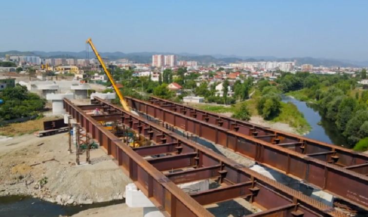 Unaza e Madhe, realizohen mbi 70 per qind e punimeve ne uren mbi lumin e Tiranes
